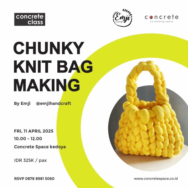 chunky knit bag workshop